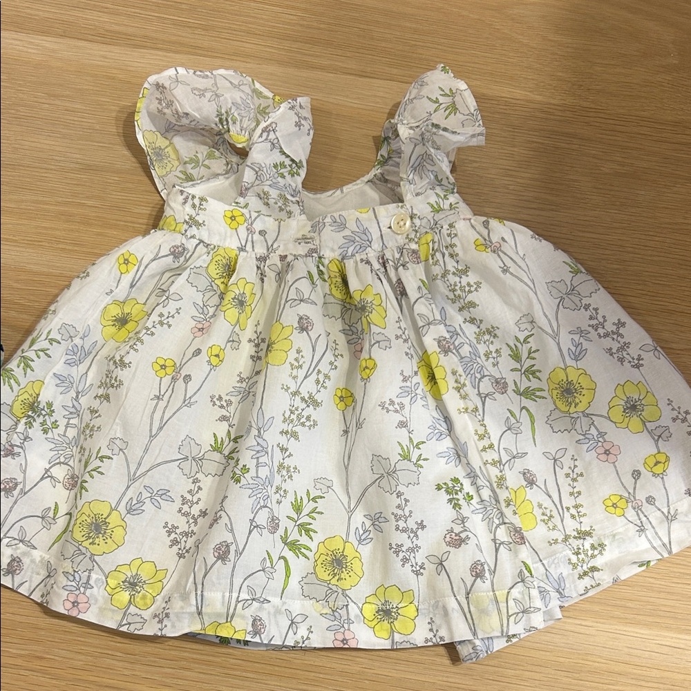 GAP Kids White and Yellow Floral Dress - Picture 4 of 6